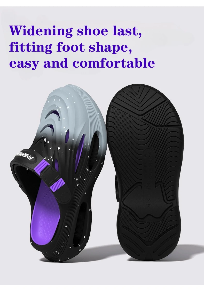 Stepping on shit hole shoes men's 2026 new summer wear sports trend thick-soled non-slip deodorant breathable sandals