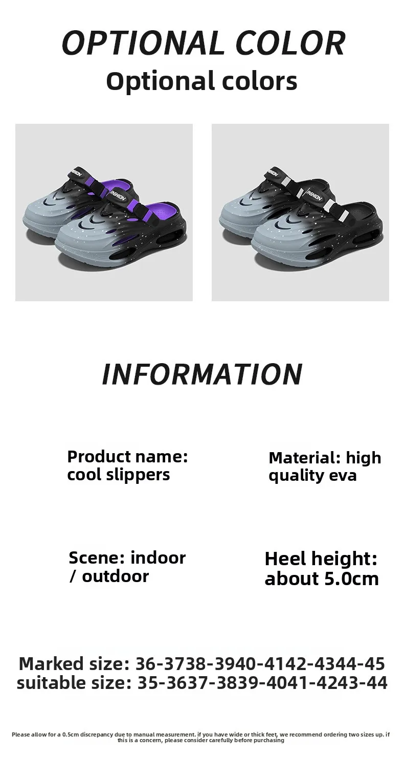 Stepping on shit hole shoes men's 2026 new summer wear sports trend thick-soled non-slip deodorant breathable sandals