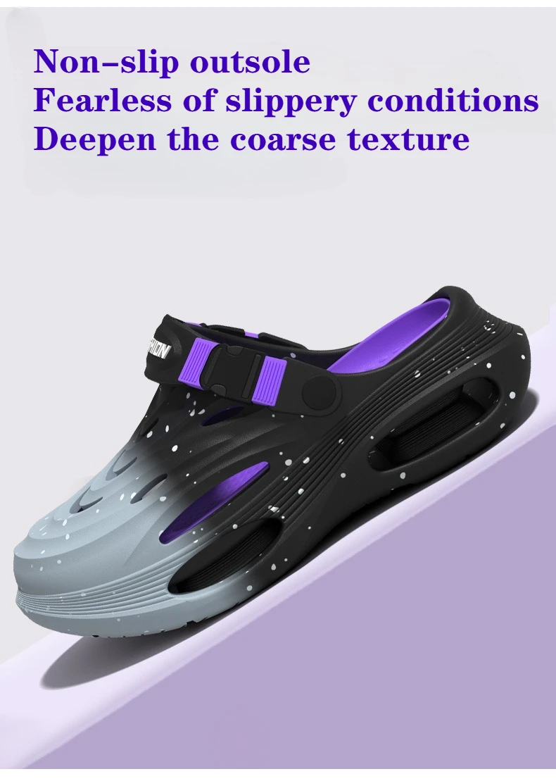 Stepping on shit hole shoes men's 2026 new summer wear sports trend thick-soled non-slip deodorant breathable sandals