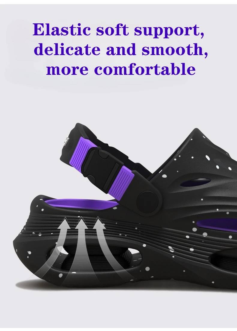 Stepping on shit hole shoes men's 2026 new summer wear sports trend thick-soled non-slip deodorant breathable sandals