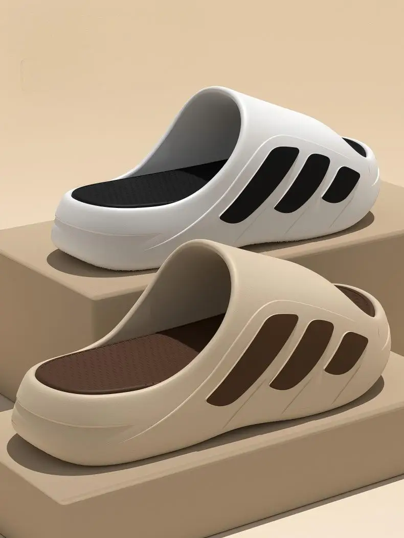 Women's Trendy Outdoor Couple's Slippers, Eva Slippers with a Soft, Non-Slip, and Durable Feel, Suitable for Men and Women, Indoor Home Silent Slippers