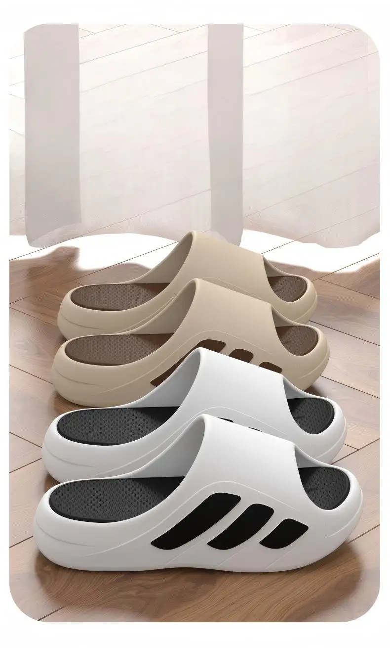 Women's Trendy Outdoor Couple's Slippers, Eva Slippers with a Soft, Non-Slip, and Durable Feel, Suitable for Men and Women, Indoor Home Silent Slippers