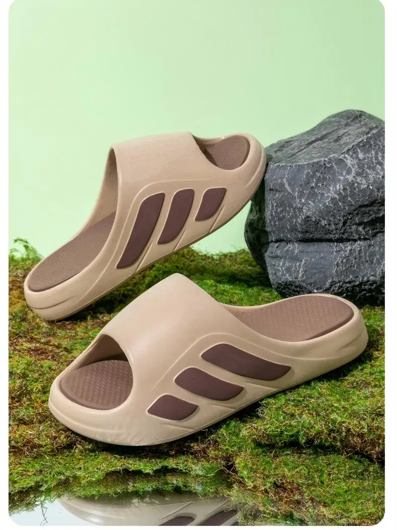 Women's Trendy Outdoor Couple's Slippers, Eva Slippers with a Soft, Non-Slip, and Durable Feel, Suitable for Men and Women, Indoor Home Silent Slippers