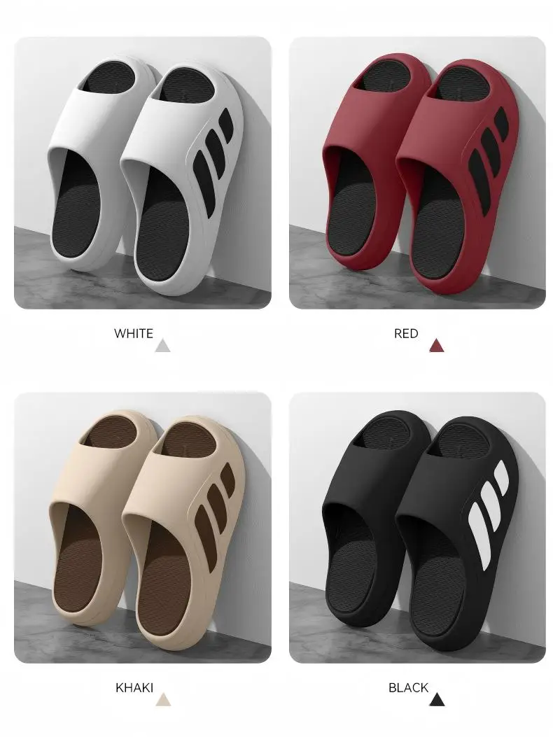 Women's Trendy Outdoor Couple's Slippers, Eva Slippers with a Soft, Non-Slip, and Durable Feel, Suitable for Men and Women, Indoor Home Silent Slippers