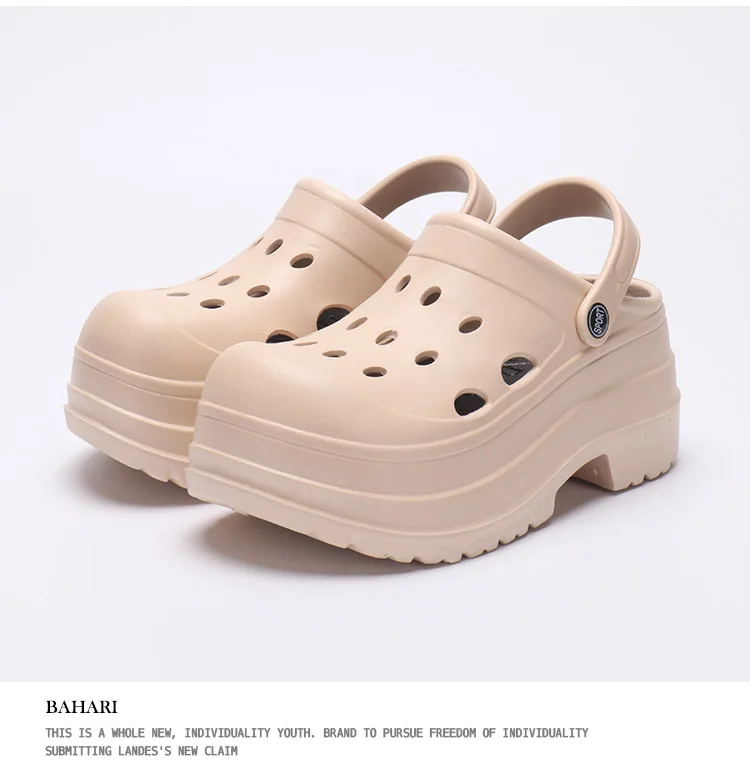 Women's Slippers Chunky Platform Garden Shoes Summer Sandals Beach Bedroom Soft Fashion Gril High Quality Comfortable Orginal