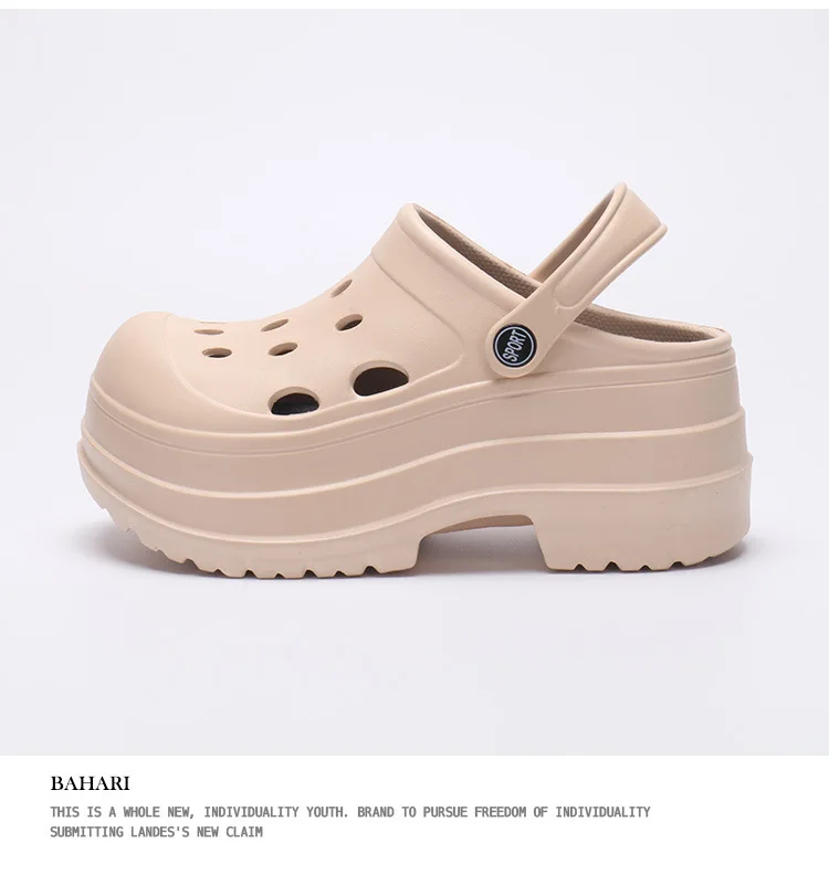 Women's Slippers Chunky Platform Garden Shoes Summer Sandals Beach Bedroom Soft Fashion Gril High Quality Comfortable Orginal