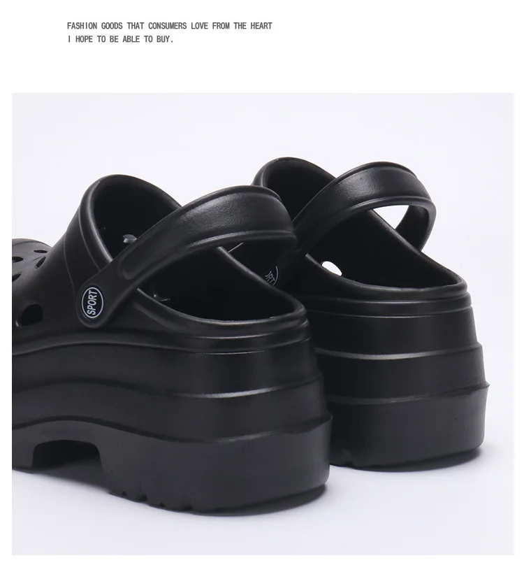 Women's Slippers Chunky Platform Garden Shoes Summer Sandals Beach Bedroom Soft Fashion Gril High Quality Comfortable Orginal