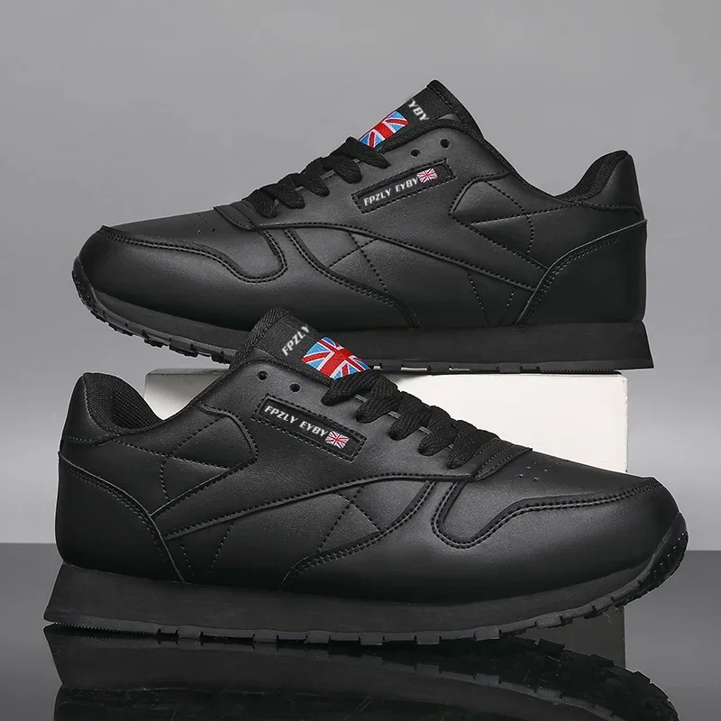 2026 Men's Shoes Spring Autumn Waterproof Walking Shoes Non-Slip Cushioning Men's Casual Leather Sports Shoes Men's Tennis Shoes