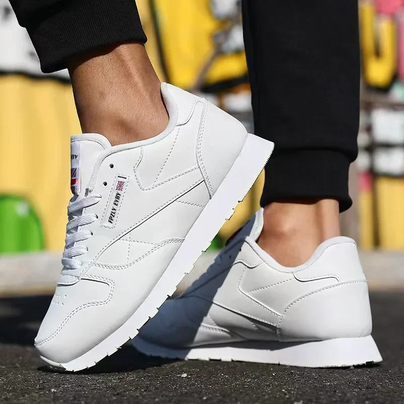 2026 Men's Shoes Spring Autumn Waterproof Walking Shoes Non-Slip Cushioning Men's Casual Leather Sports Shoes Men's Tennis Shoes