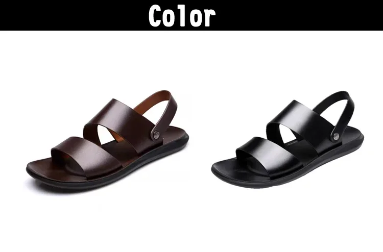Men's Summer Breathable Casual Slip-On Sandals Outdoor Beach Wear-Resistant Anti-Slip Daily Commute Two-Way Wear Slippers-HX2029