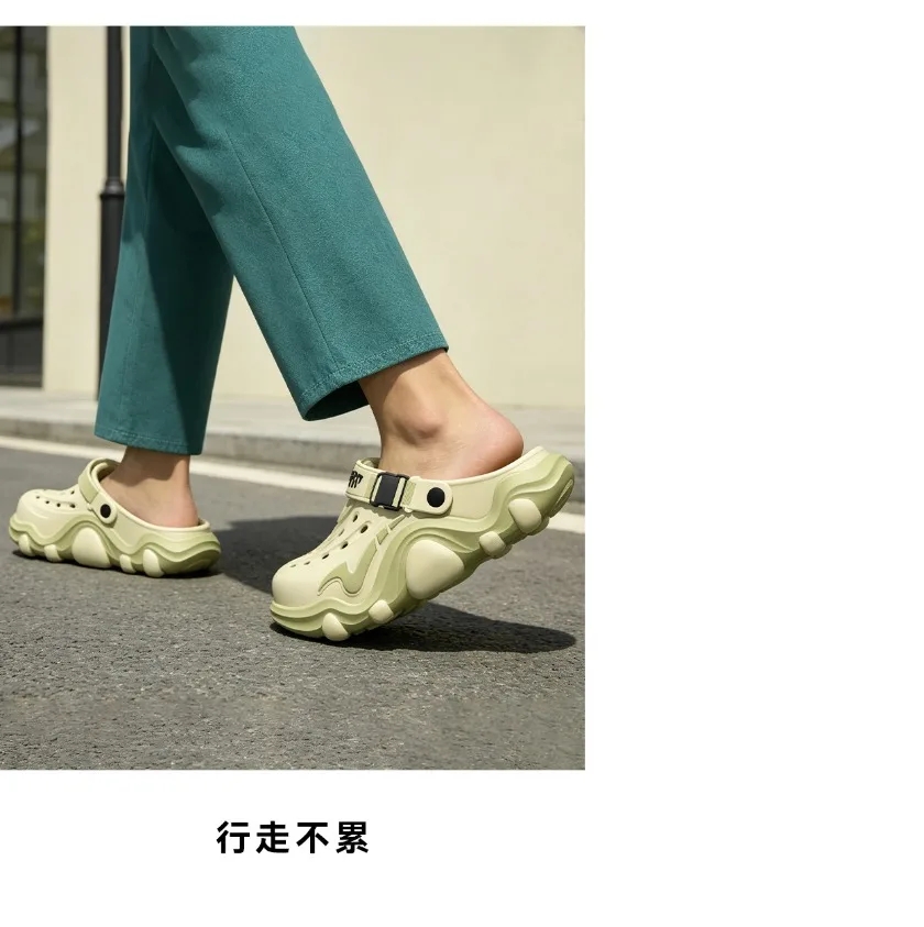 Arch Supported Perforated Shoes for Men, 2026 New Summer Wear, Non Slip, Wear-Resistant, Breathable Beach Sandals