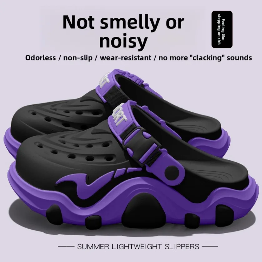 Arch Supported Perforated Shoes for Men, 2026 New Summer Wear, Non Slip, Wear-Resistant, Breathable Beach Sandals