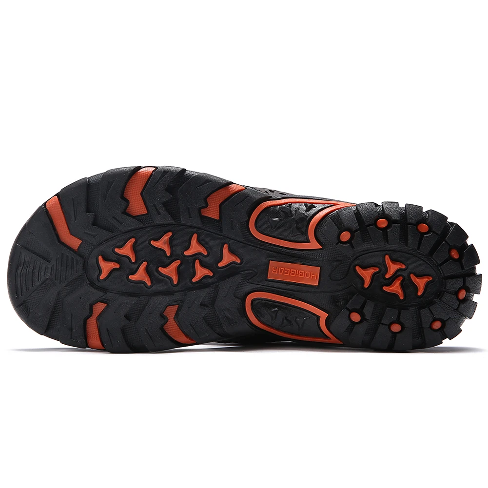Plus Big Size 49 50 51 52 Mens Flip Flops Slippers PU Leather Beach Shoes TPR Outsoles Hard-Wearing Outdoor Style