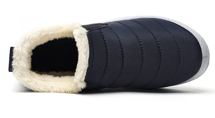 Women Boots Waterproof Winter Boots Fur Shoes Women Slip On Ankle Boots Snow Botas Mujer 2025 Winter Shoes Couple Short Boot