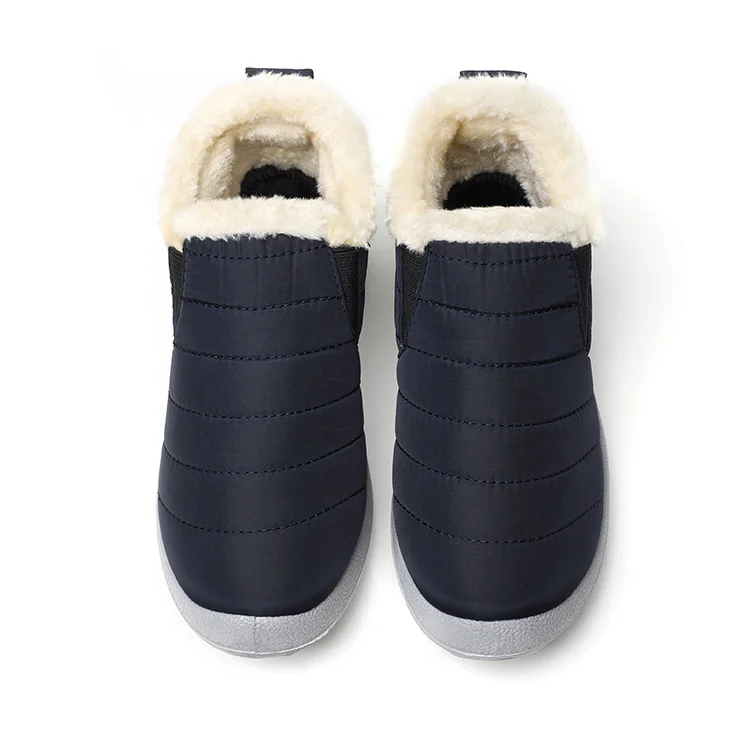 Women Boots Waterproof Winter Boots Fur Shoes Women Slip On Ankle Boots Snow Botas Mujer 2025 Winter Shoes Couple Short Boot