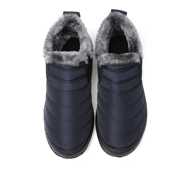 Women Boots Waterproof Winter Boots Fur Shoes Women Slip On Ankle Boots Snow Botas Mujer 2025 Winter Shoes Couple Short Boot