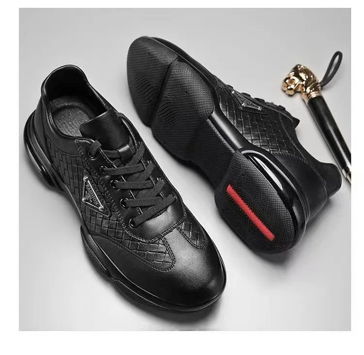 New Men Leather Shoes Platform Breathable Casual Shoes Summer Business Social Formal Shoes