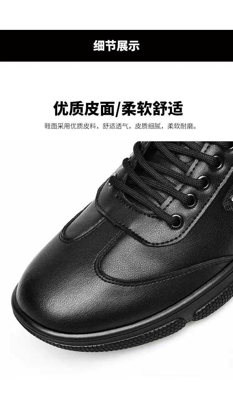 New Men Leather Shoes Platform Breathable Casual Shoes Summer Business Social Formal Shoes