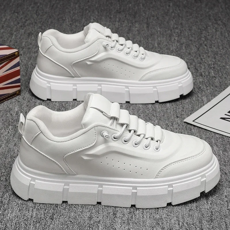 New Casual Shoes for Men 2025 Men's Oxford Shoes Retro Luxury Leather Shoes Fashion Breathable Sneakers Handmade Platform Boot