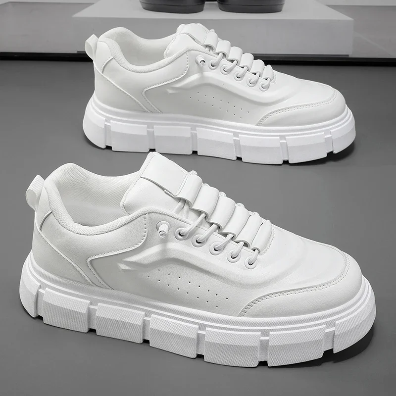New Casual Shoes for Men 2025 Men's Oxford Shoes Retro Luxury Leather Shoes Fashion Breathable Sneakers Handmade Platform Boot