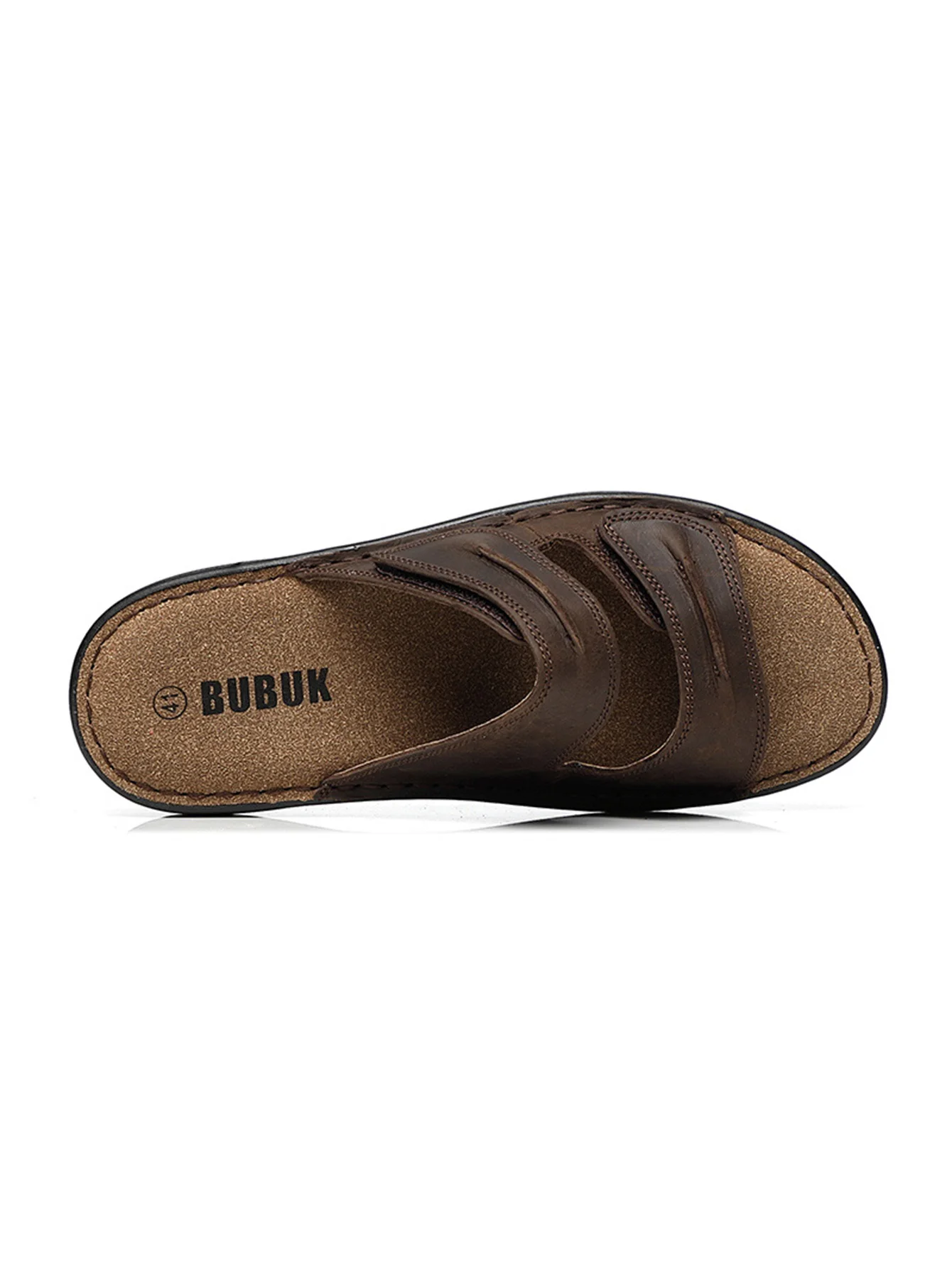 First-Layer Cowhide Men's Sports Sandals, Open-Toe Outdoor Non-Slip Sandals, Casual Men's Shoes, Outdoor Fashion Beach Shoes, Light and Comfortable, Can Be Worn by Men and Women, Suitable for Outdoor Hiking, Travel, Wo