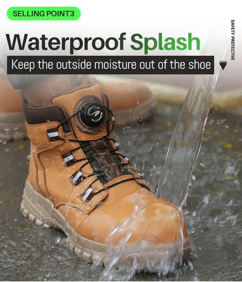 New Safety Boots Men Work Indestructible Shoes Sneakers Steel Toe Protective Boots Anti-smash Anti-puncture Waterproof Boots