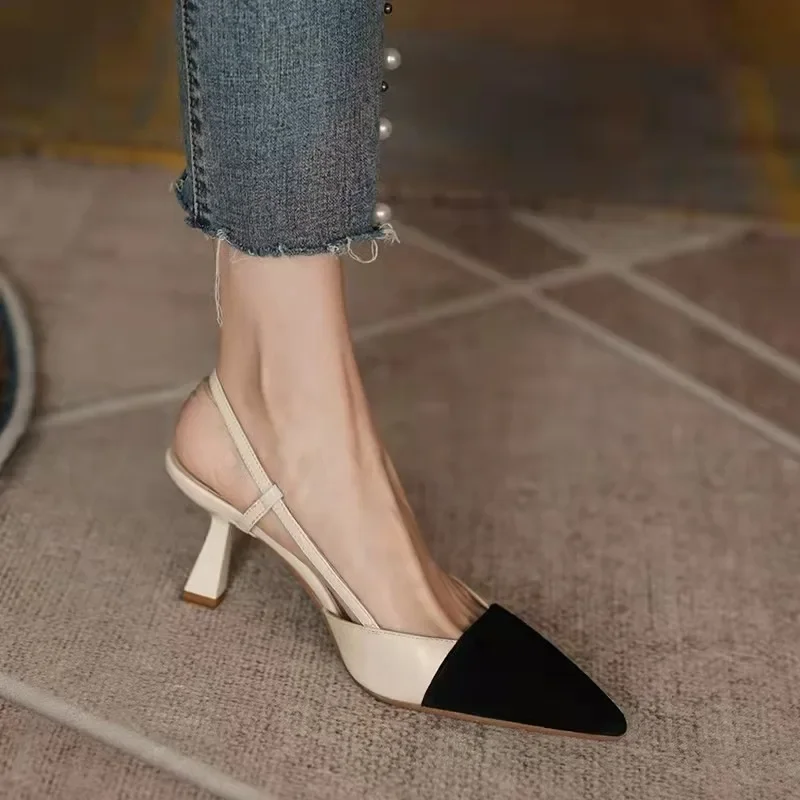 High Heels Summer New Arrival Fashion Buckle Pointed Heel Sandals Women Comfort Simplicity Stilettos Sandalias De Mujer