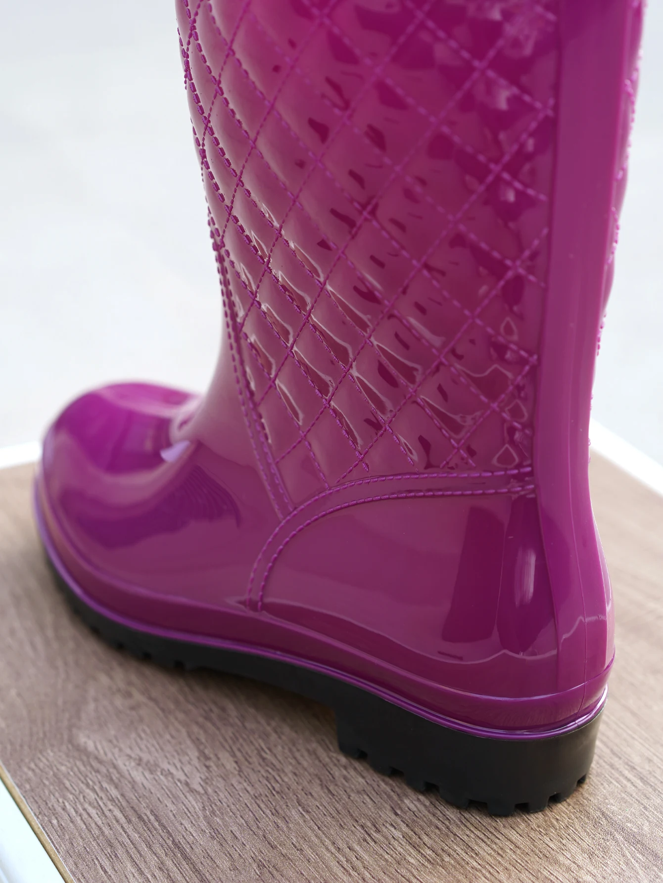 Minimalist Style Outdoor Work Kitchen Anti Slip Waterproof Drawstring Drum Mouth All Season Universal Women's Rain Boots