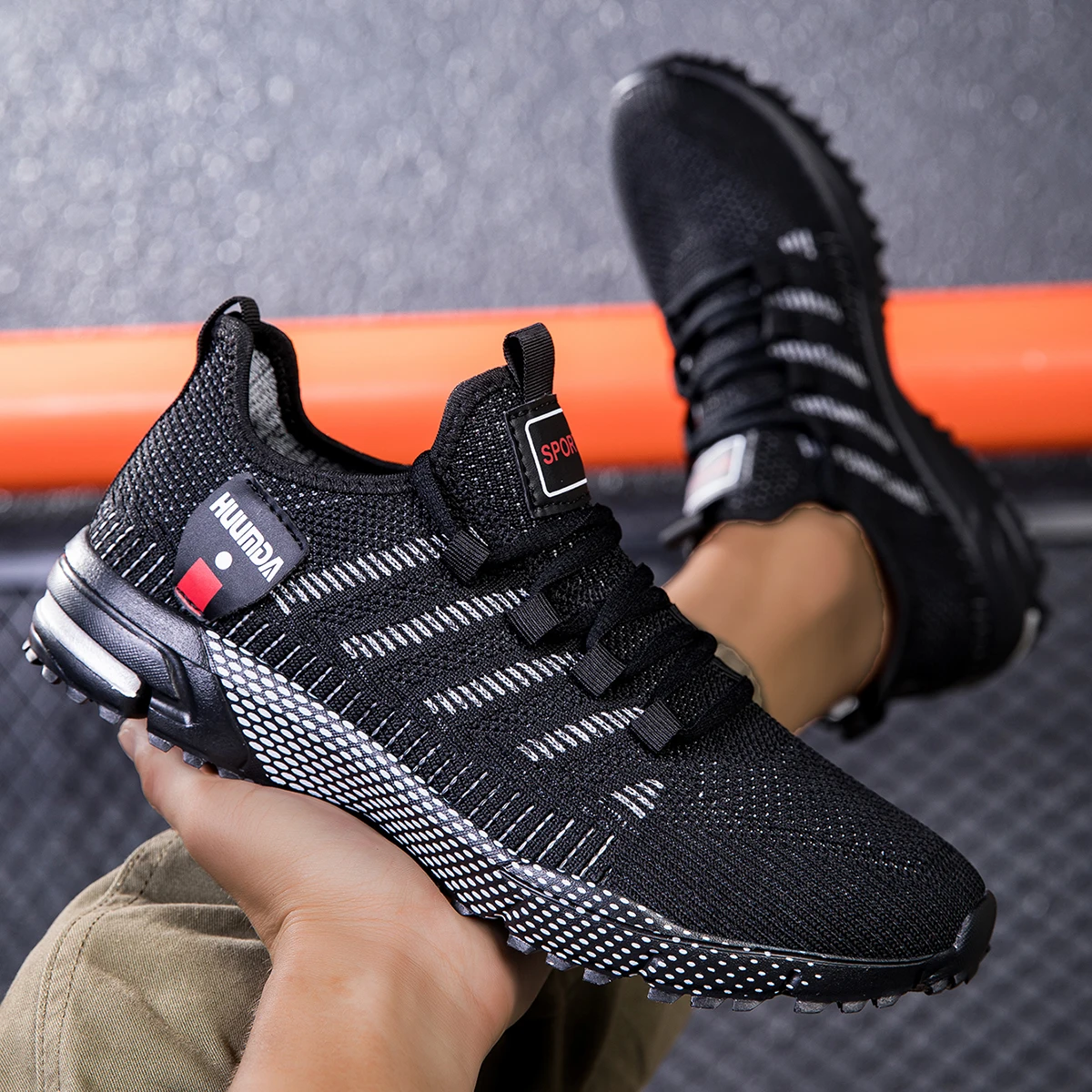 Summer Men Sneakers Lightweight Breathable Outdoor Casual Running Shoes Fashionable Tennis Training Shoe Men's Shoes