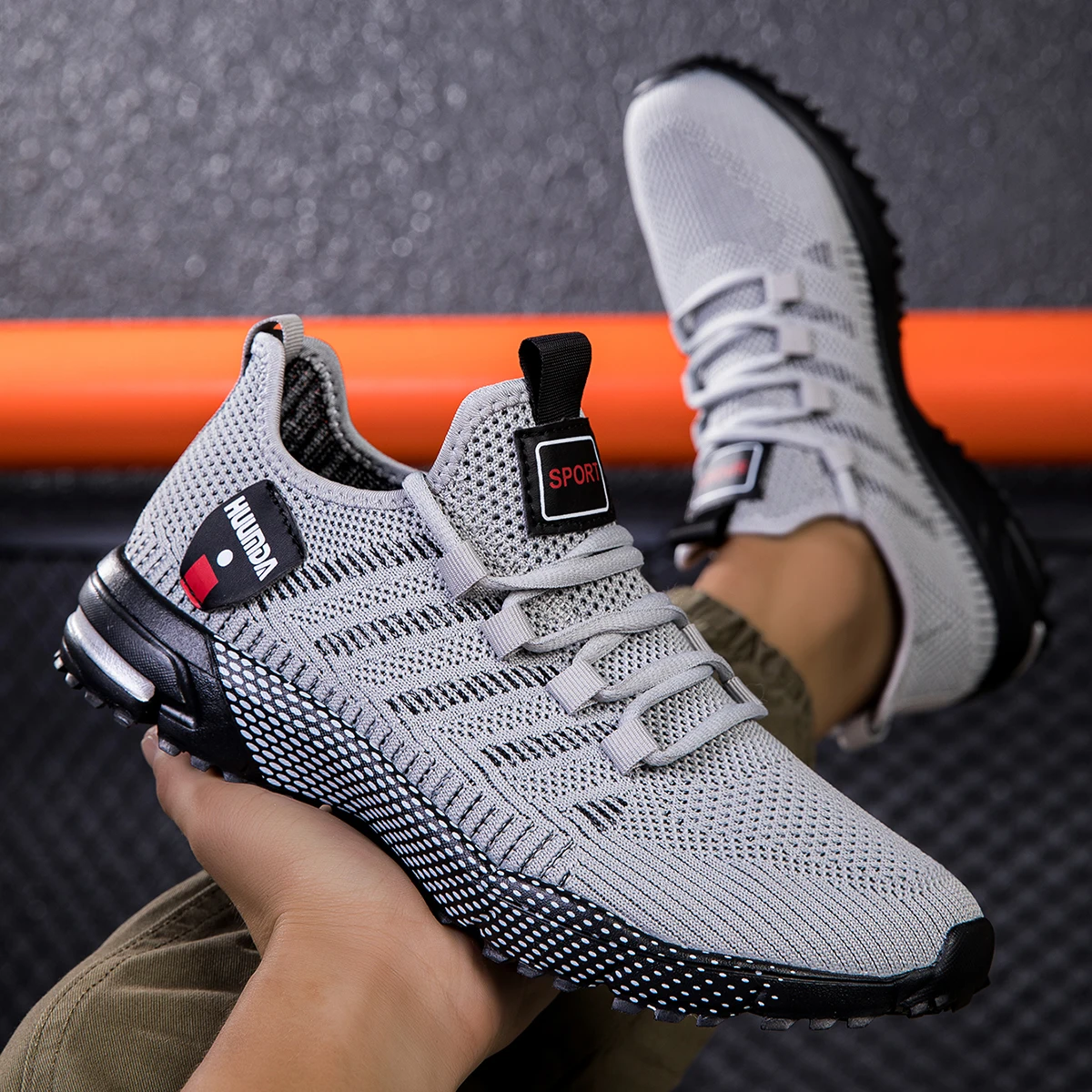 Summer Men Sneakers Lightweight Breathable Outdoor Casual Running Shoes Fashionable Tennis Training Shoe Men's Shoes