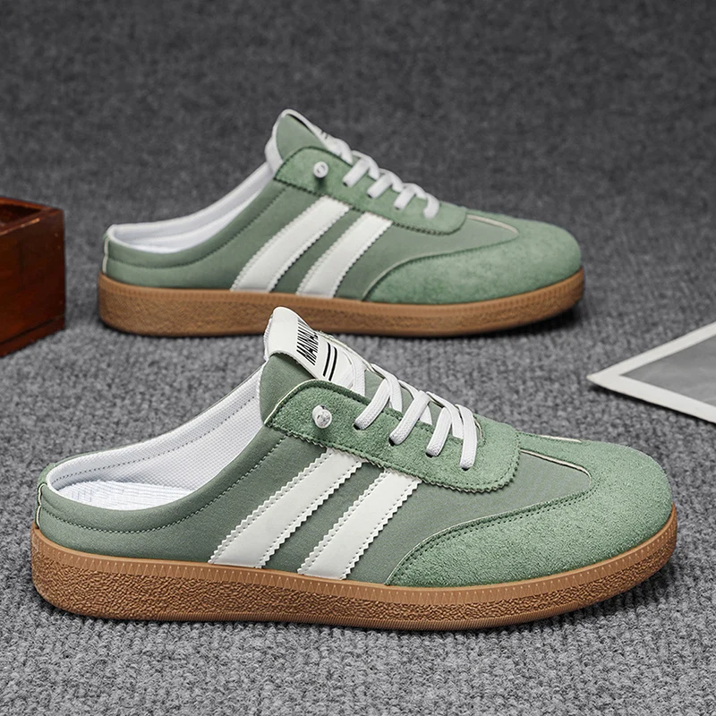Breathable men's casual shoes, skate shoes, suitable for outdoor walking, camping and daily indoor use,Summer loafers
