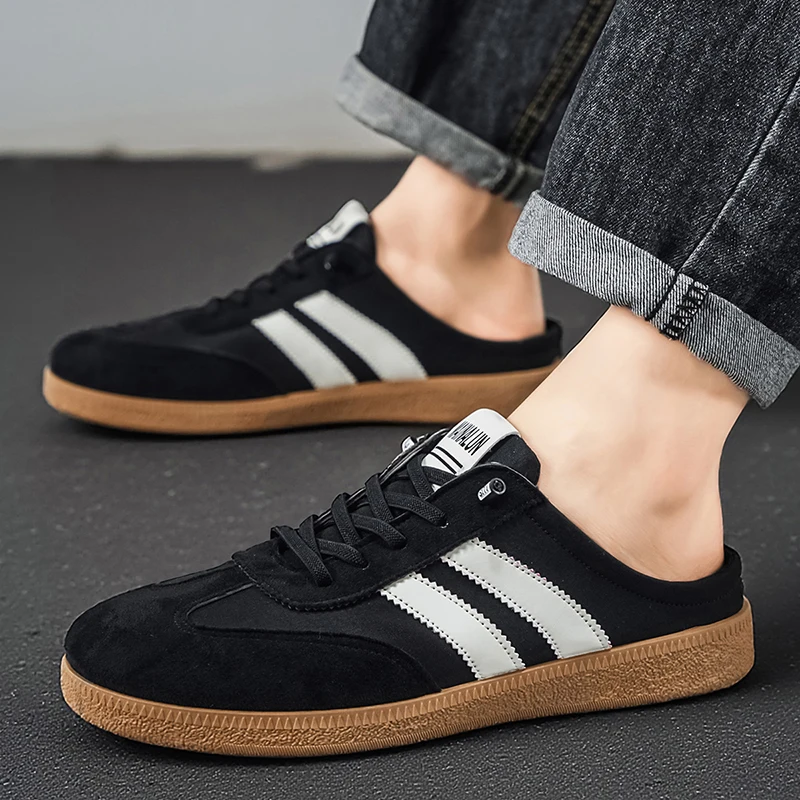 Breathable men's casual shoes, skate shoes, suitable for outdoor walking, camping and daily indoor use,Summer loafers