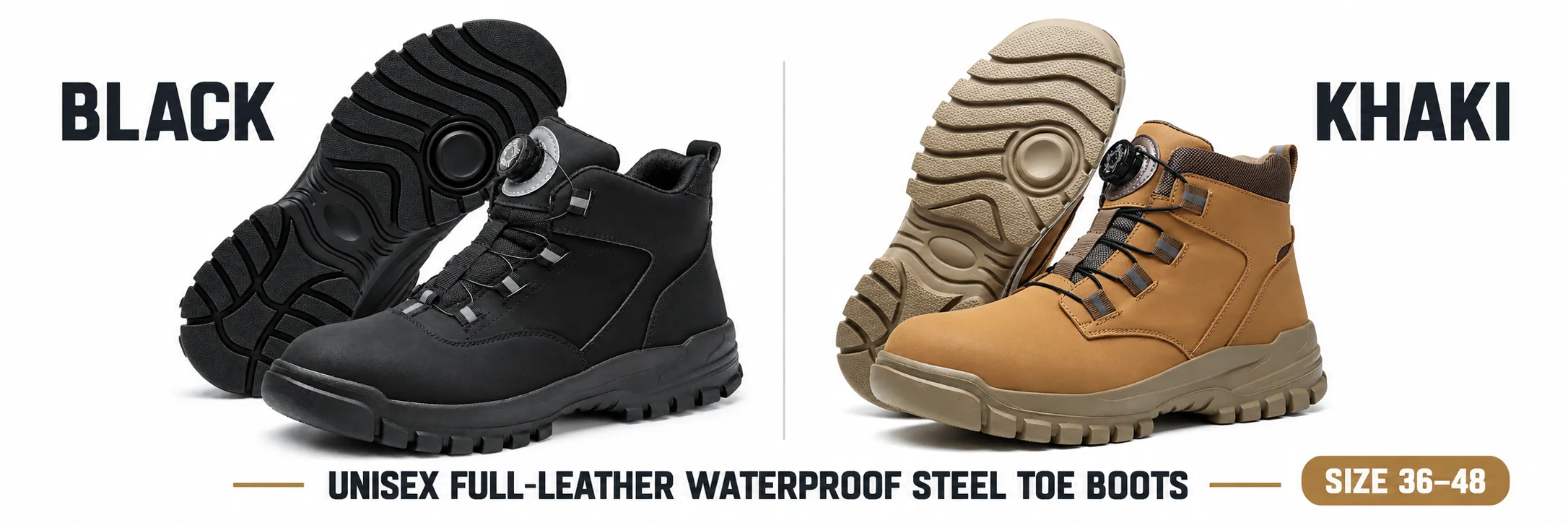 Halloween Steel Toe Work Boots Wear Resistant Men's Safety Boots Anti Impact Anti Piercing Fashion Comfort Outdoor Men's Shoes