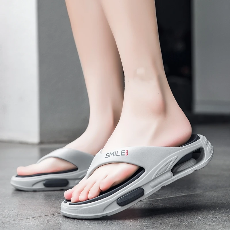 Summer Men's Flip Flops Outdoor Indoor Slippers Soft Comfortable Shoes Fashion Men Beach Sandals Non-slip Home Male Slippers