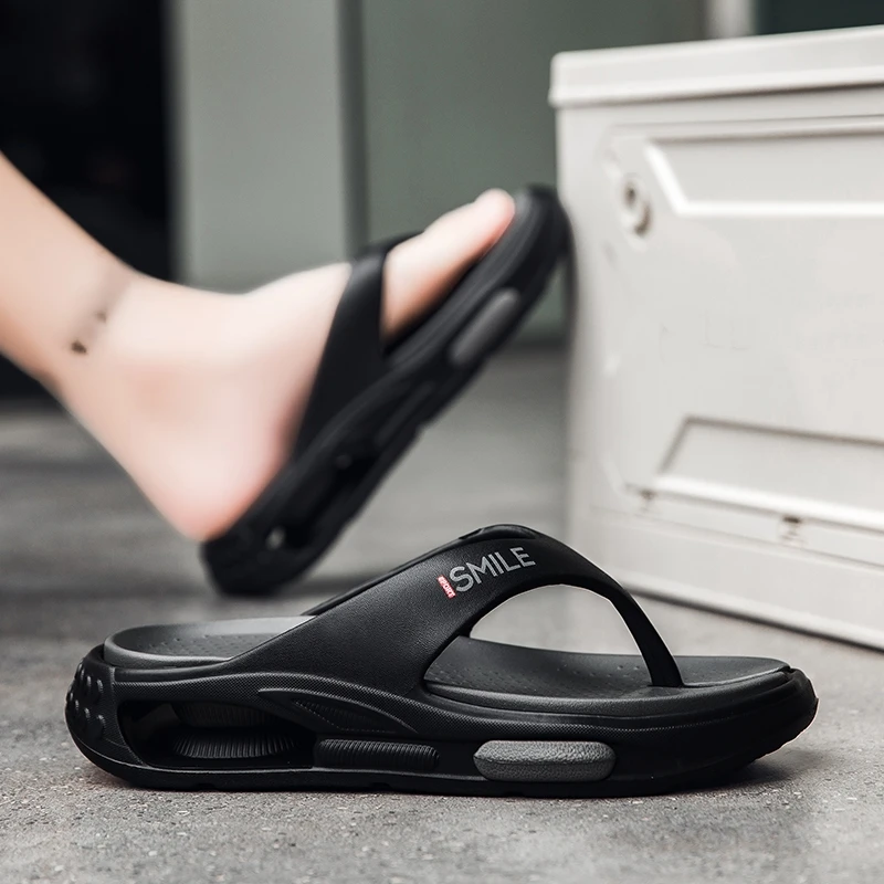 Summer Men's Flip Flops Outdoor Indoor Slippers Soft Comfortable Shoes Fashion Men Beach Sandals Non-slip Home Male Slippers