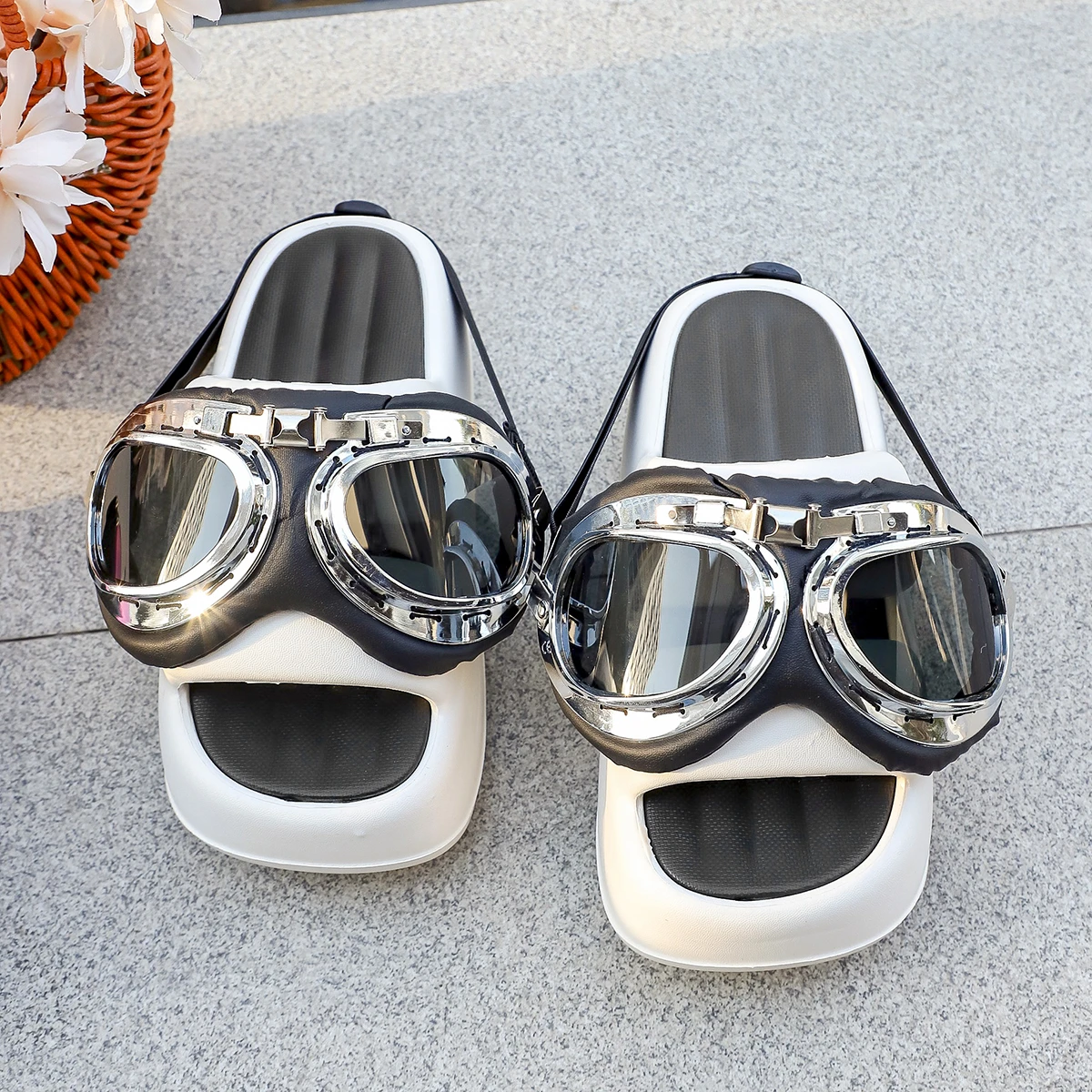 Platform Open Toe Sandals Women's Fashion Outside Wear Versatile Platform Non-slip Comfortable Sandals and Slippers