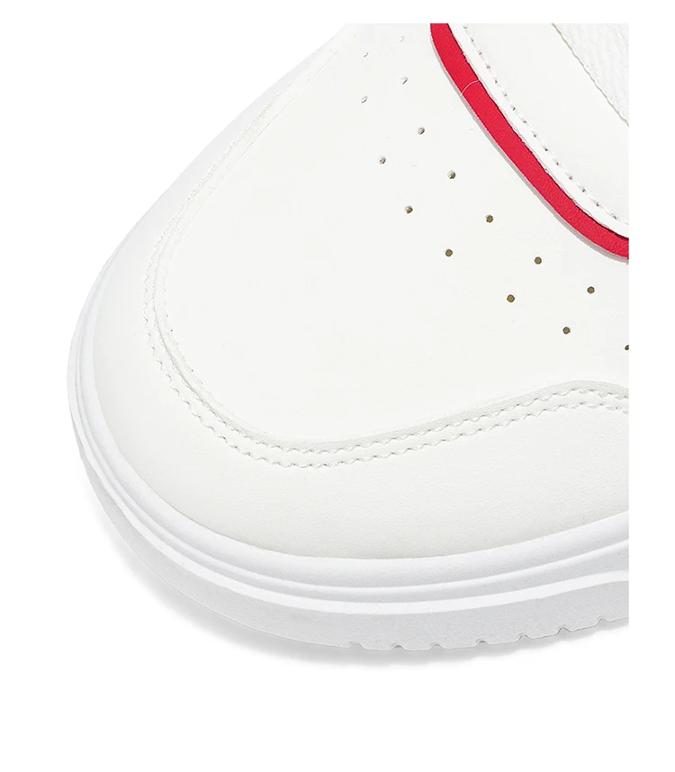 Men's White High-Top Color Block Sneakers, Lace-Up Casual Skate Shoes for Streetwear
