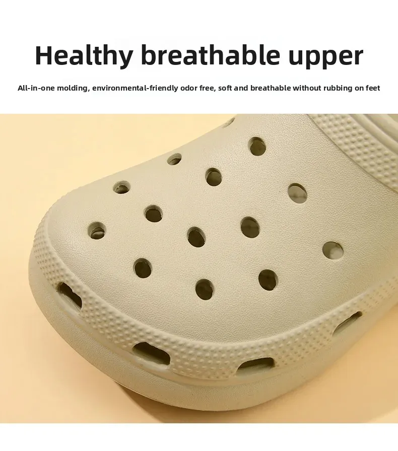 thick-soled EVA cloud hole shoes women's summer non-slip fashion sandals soft-soled beach shoes outdoor slippers women