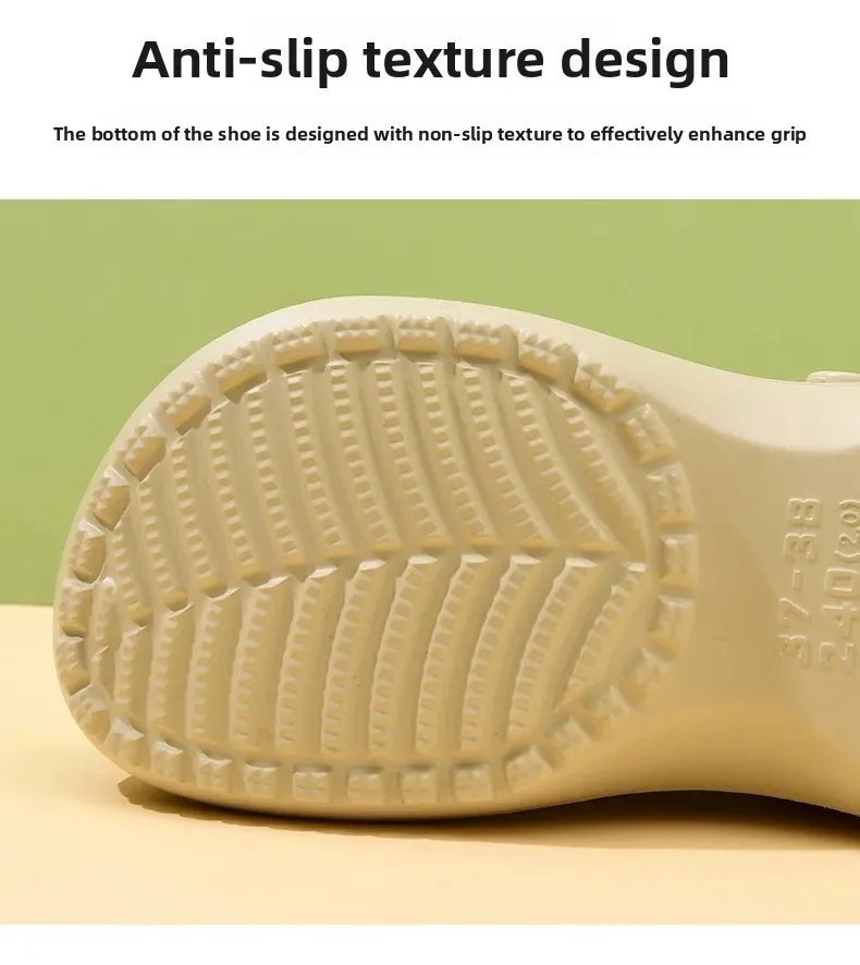 thick-soled EVA cloud hole shoes women's summer non-slip fashion sandals soft-soled beach shoes outdoor slippers women