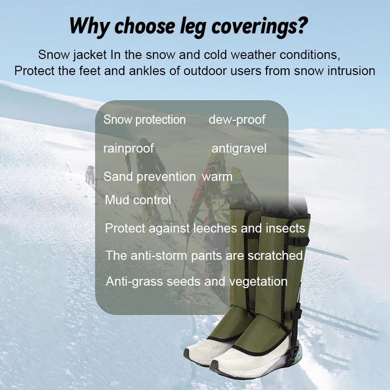 Waterproof Anti Snake Bite Gaiters Leg Guards Outdoor Hiking Camping Leg Protective Boot Leggings For Travel Climbing Hunting