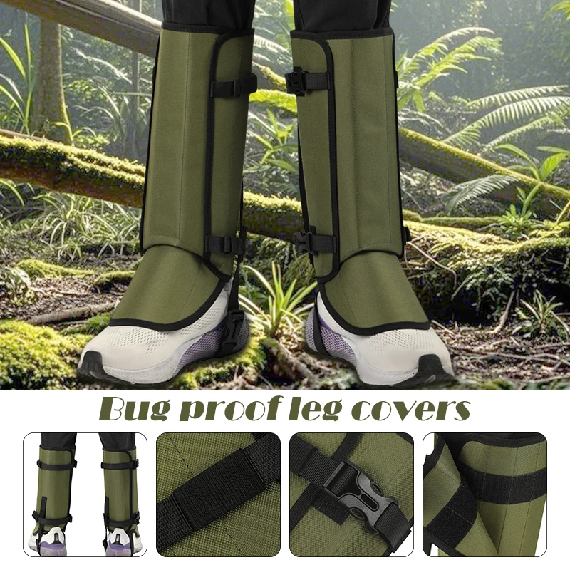 Waterproof Anti Snake Bite Gaiters Leg Guards Outdoor Hiking Camping Leg Protective Boot Leggings For Travel Climbing Hunting