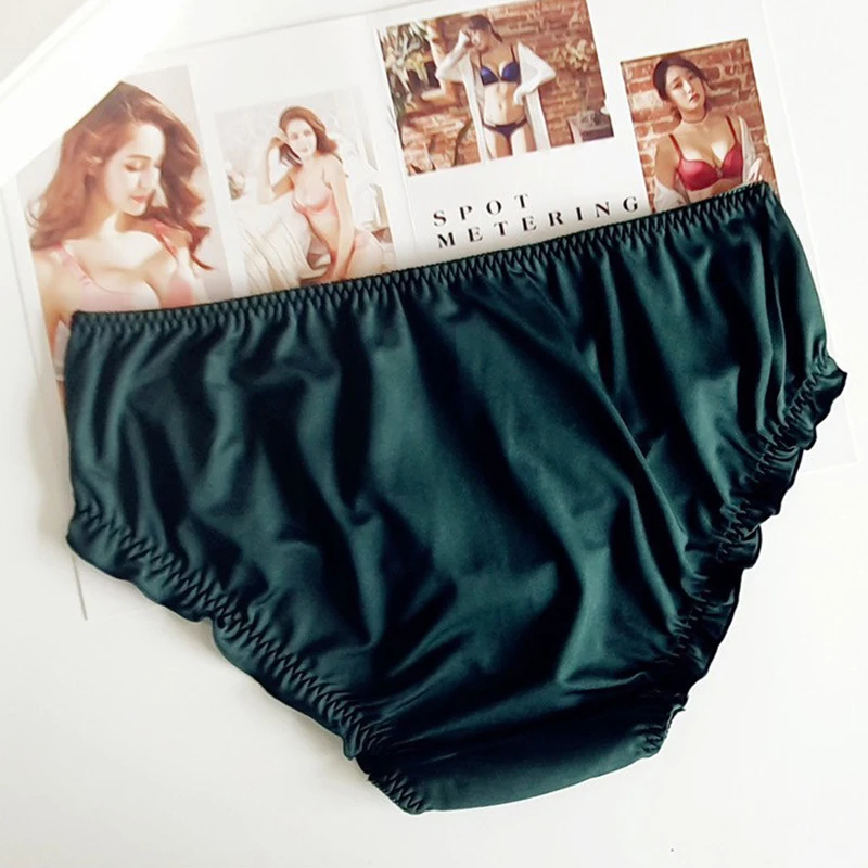 3XL Large Size Retro Palace Style Milk Silk Panties for Women Cute Lovely Sweety Star Elasticity Breathable Underwear Breifs