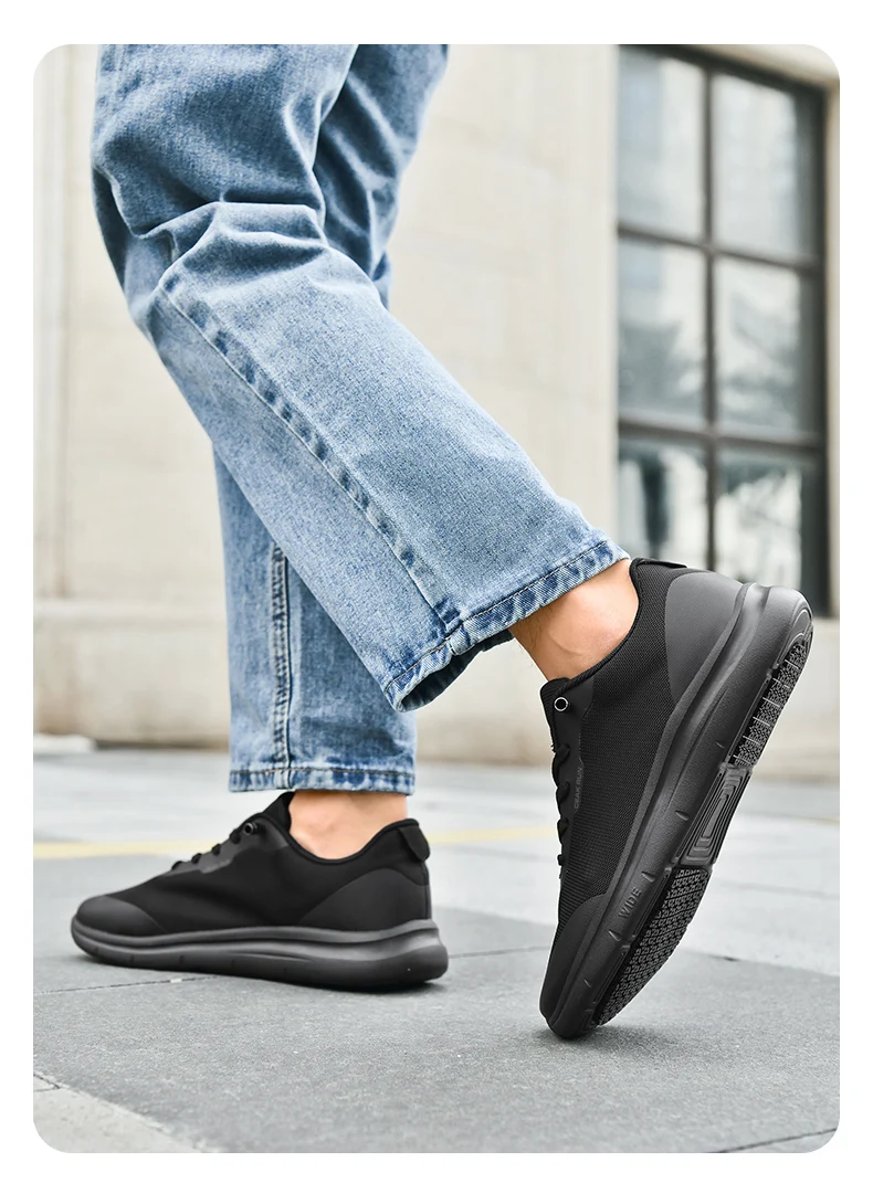 Chef Shoes Four Season New Non-Slip Oil-Proof Waterproof Kitchen Work Shoes Men's Fashion Casual Outdoor Breathable Sports Shoes