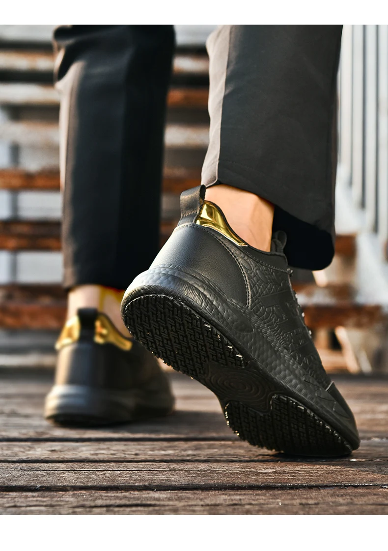 Chef Shoes Four Season New Non-Slip Oil-Proof Waterproof Kitchen Work Shoes Men's Fashion Casual Outdoor Breathable Sports Shoes