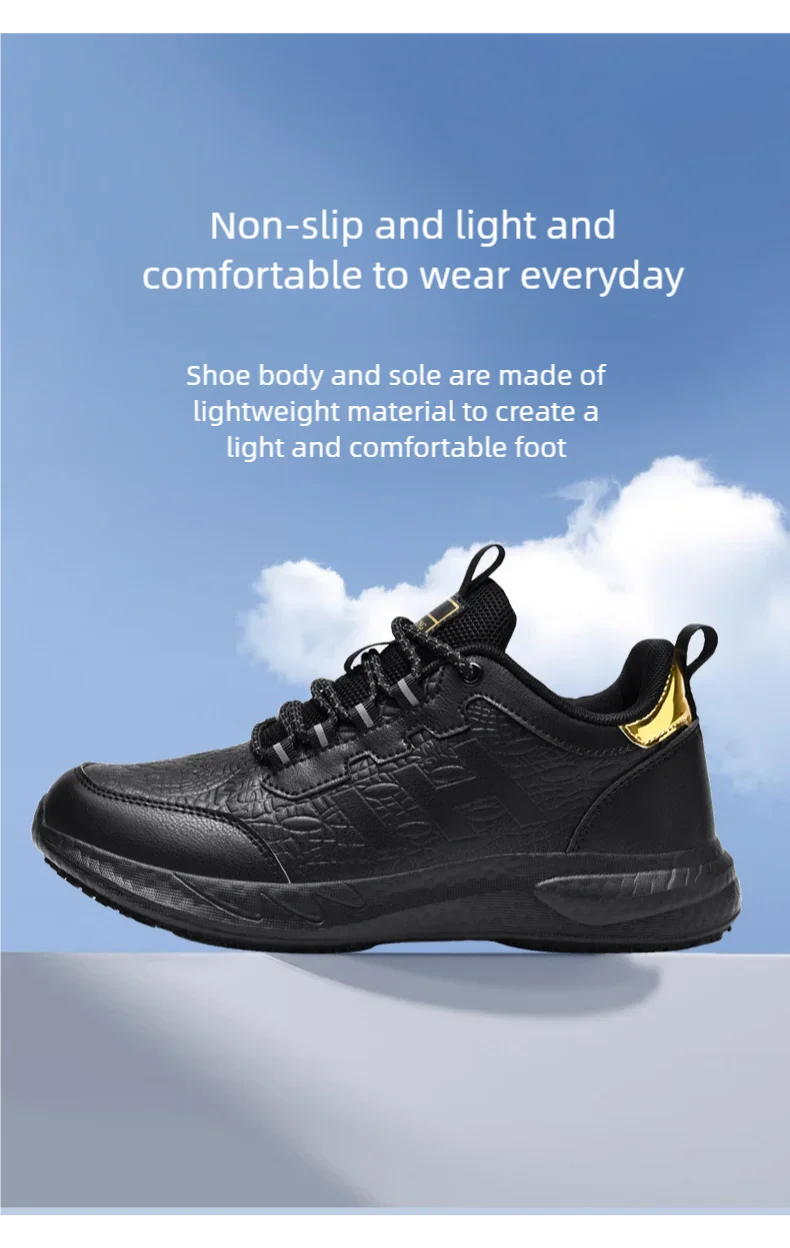 Chef Shoes Four Season New Non-Slip Oil-Proof Waterproof Kitchen Work Shoes Men's Fashion Casual Outdoor Breathable Sports Shoes