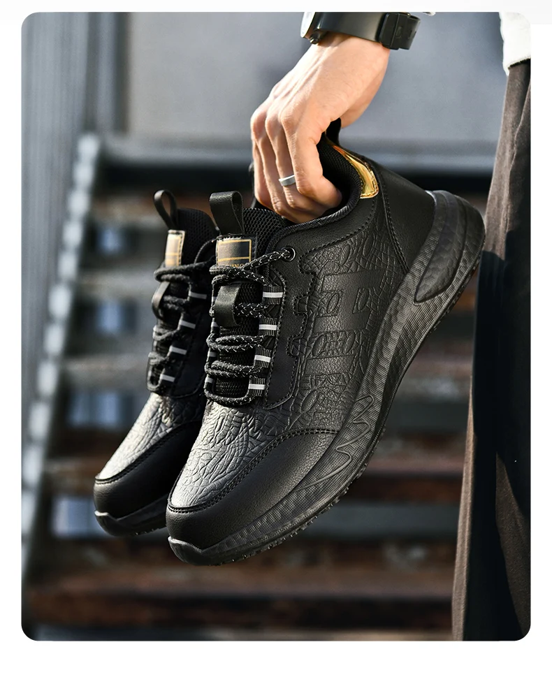 Chef Shoes Four Season New Non-Slip Oil-Proof Waterproof Kitchen Work Shoes Men's Fashion Casual Outdoor Breathable Sports Shoes
