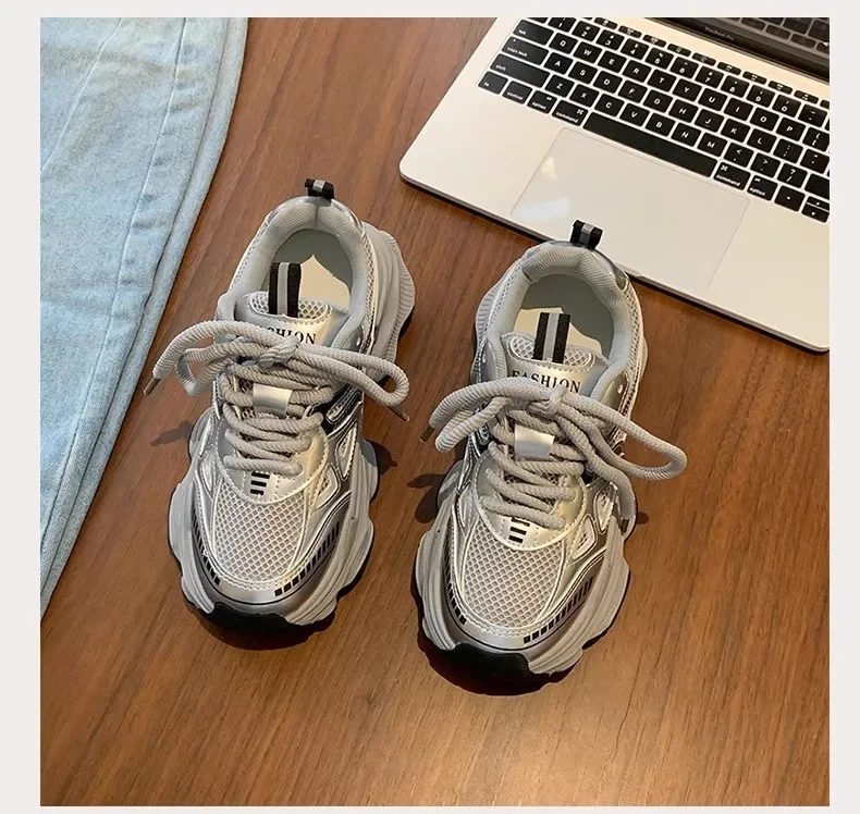 2026 Platform Sneakers for Women Casual Non Slip Thick Sole Sports Shoes Woman Comfortable Casual Sports Shoes Zapatos Mujer