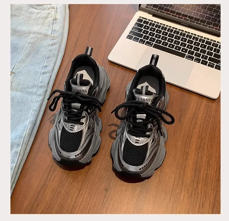 2026 Platform Sneakers for Women Casual Non Slip Thick Sole Sports Shoes Woman Comfortable Casual Sports Shoes Zapatos Mujer