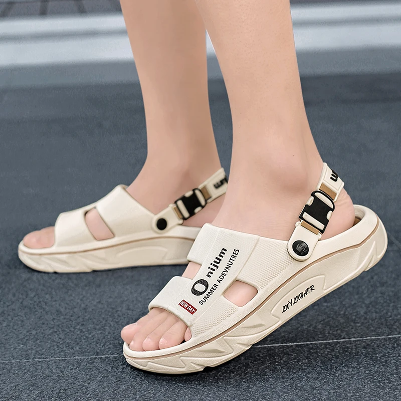 Summer Men's Massage Slippers Indoor Outdoor Sandals Beach Comfortable Soft Slides Clogs Casual Shoes Men Women Home Slippers