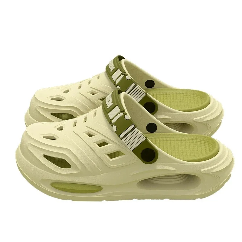 Summer Men's Outdoor Slippers Thick Bottom Anti-slip Clog Shoes Wear-resistant Smell-proof Two-way Male